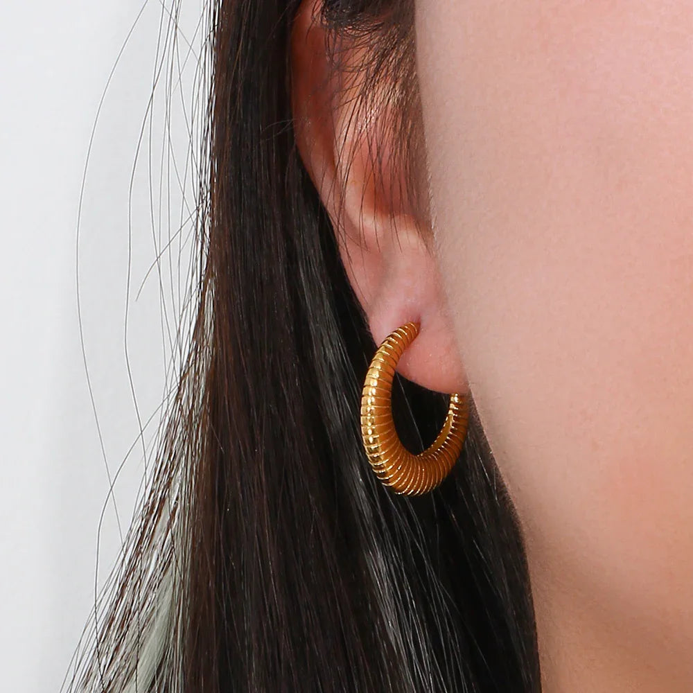 [AuraEcho]Bailey Hoop Earrings