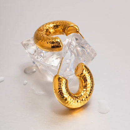 [AuraEcho]Bethany Gold Earrings