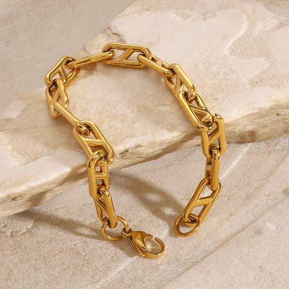 [AuraEcho]Melissa Gold Chain Bracelet