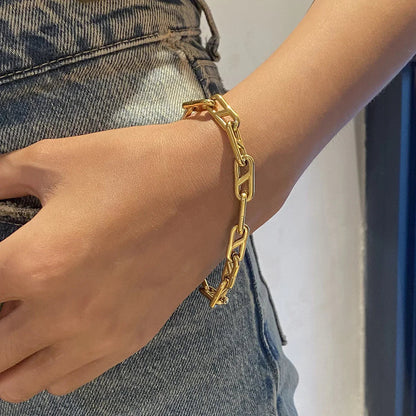 [AuraEcho]Melissa Gold Chain Bracelet