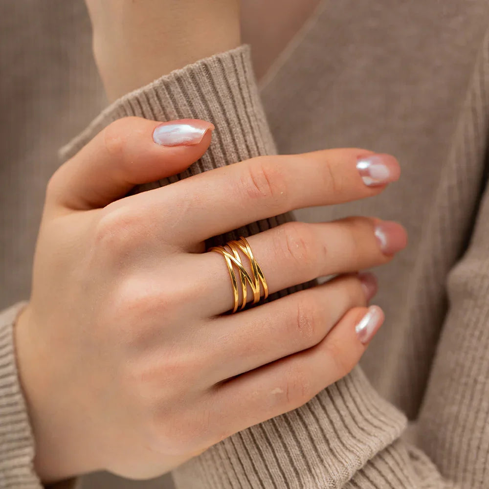 [AuraEcho]River Gold Ring