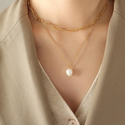 [AuraEcho]Tropica Freshwater Pearl Necklace
