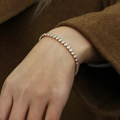 [AuraEcho]Wisteria Diamond Tennis Bracelet