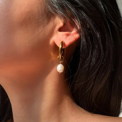 [AuraEcho]Stella Pearl Earrings