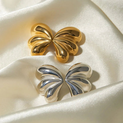 [AuraEcho]Liesel Gold Butterfly Earrings