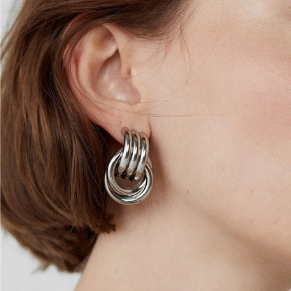 [AuraEcho]Luna Layered Hoop Earrings