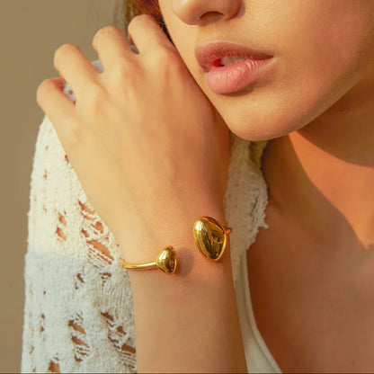 [AuraEcho]Mallory Minimalist Gold Cuff