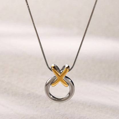 [AuraEcho]Mirabelle Ring Knot Necklace