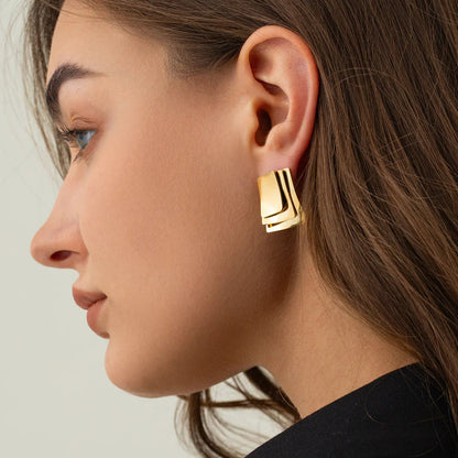 [AuraEcho]Hettie Gold Earrings