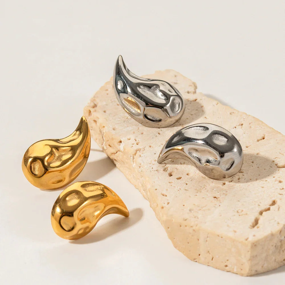 [AuraEcho]Raven Vintage Teardrop Earrings