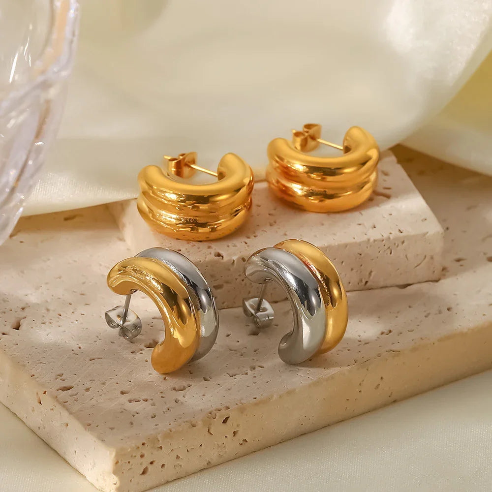 [AuraEcho]Henrietta Gold Earrings