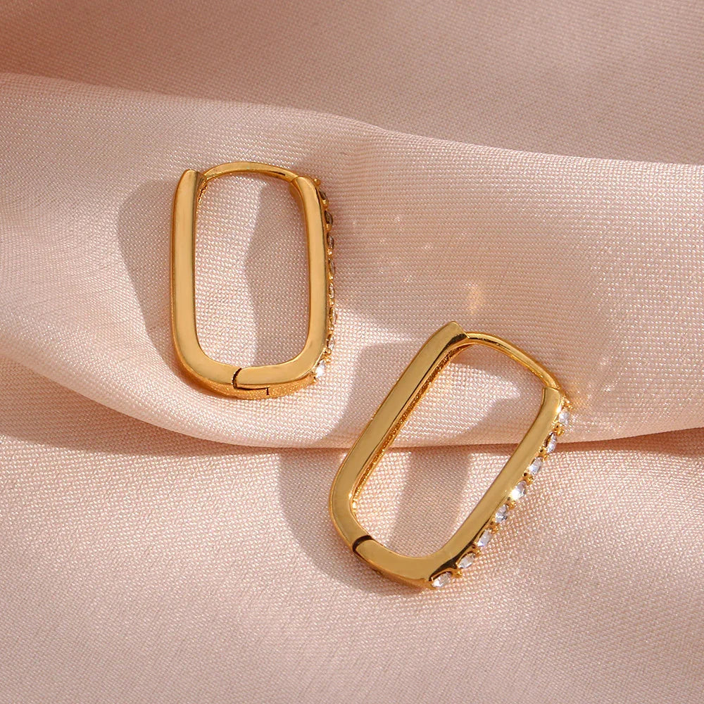[AuraEcho]Maya Gold Hoop Earrings