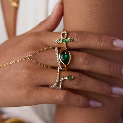 [AuraEcho]Joy Diamond Knot Gold Ring