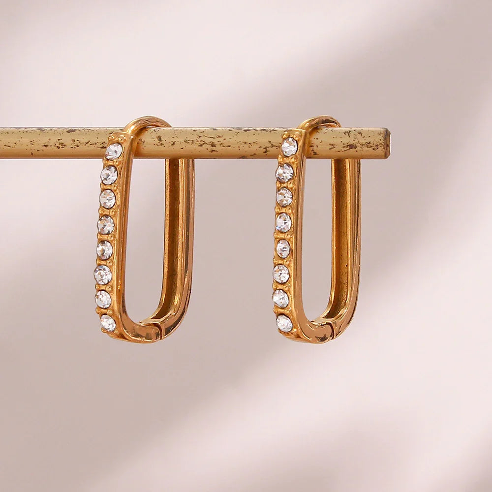[AuraEcho]Maya Gold Hoop Earrings