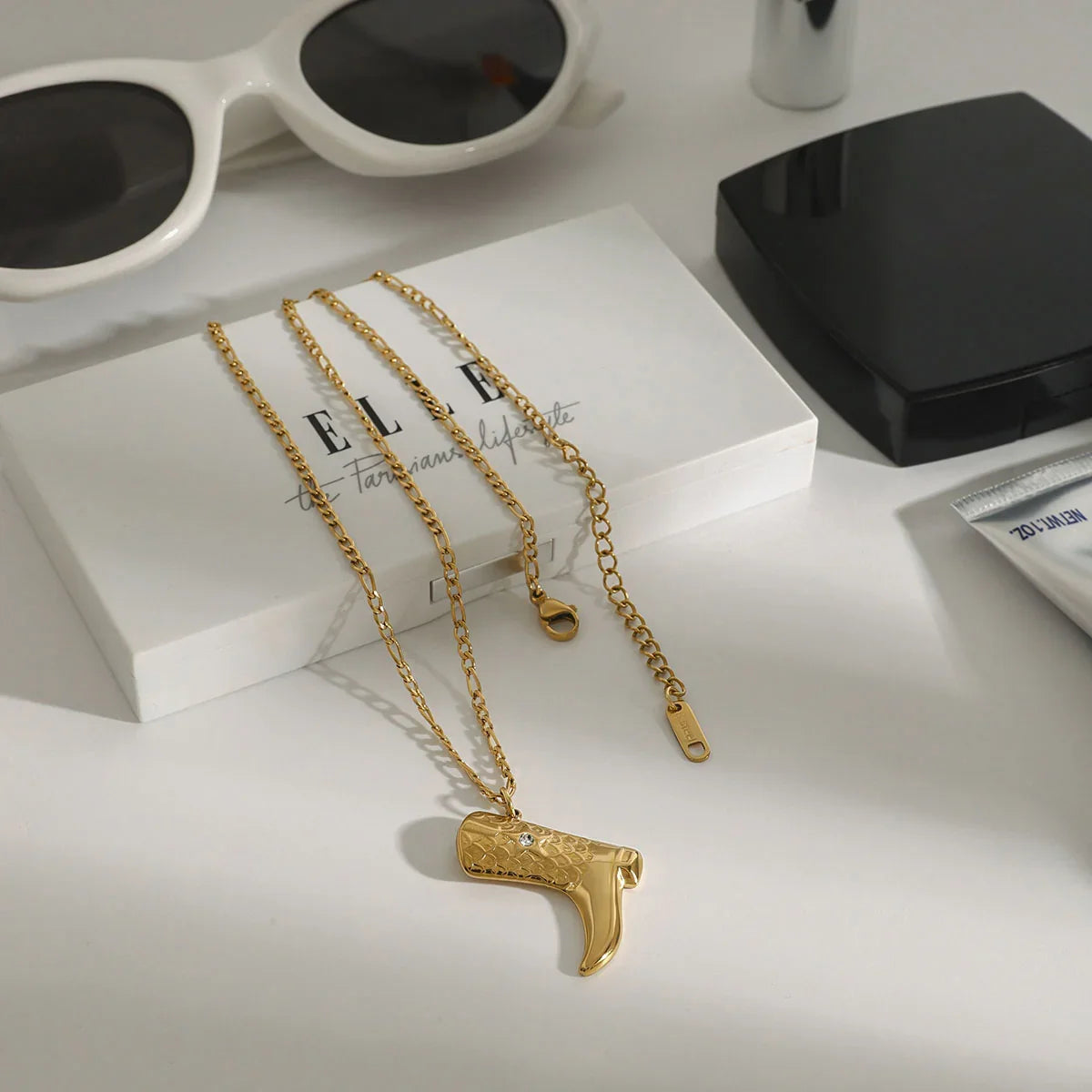 [AuraEcho]Makayla Gold Boot Pendant