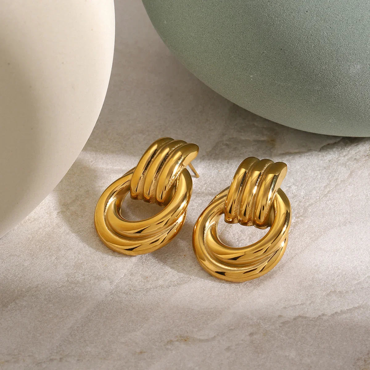 [AuraEcho]Luna Layered Hoop Earrings