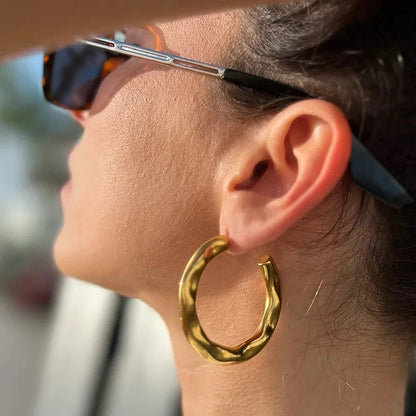[AuraEcho]Riley Gold Earrings