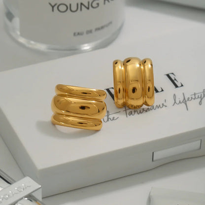 [AuraEcho]Angela Gold Arch Earrings