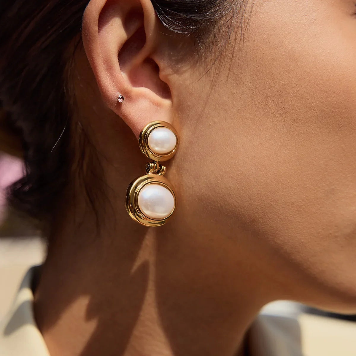[AuraEcho]Winnie Freshwater Pearl Earrings