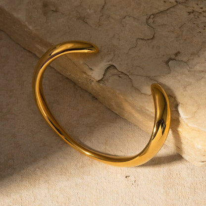 [AuraEcho]Audrina Contemporary Gold Bangle