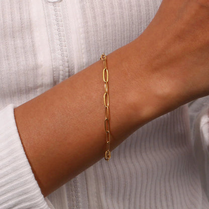 [AuraEcho]Lena Golden Chain Bracelet