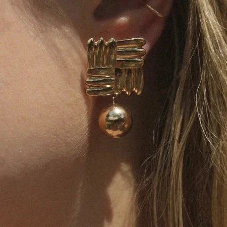 [AuraEcho]Alba Gold Earrings