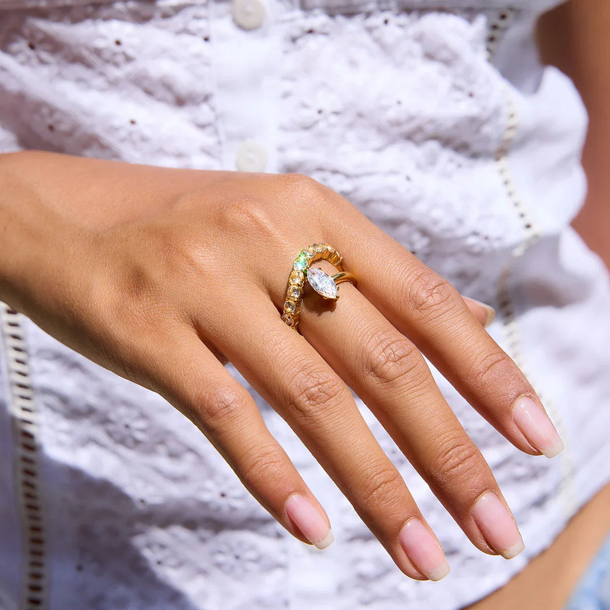 [AuraEcho]Calina Marquise Diamond Ring