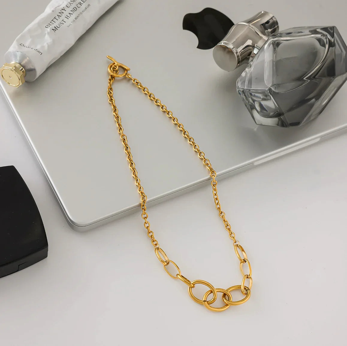 [AuraEcho]Renelle Gold Chain Necklace