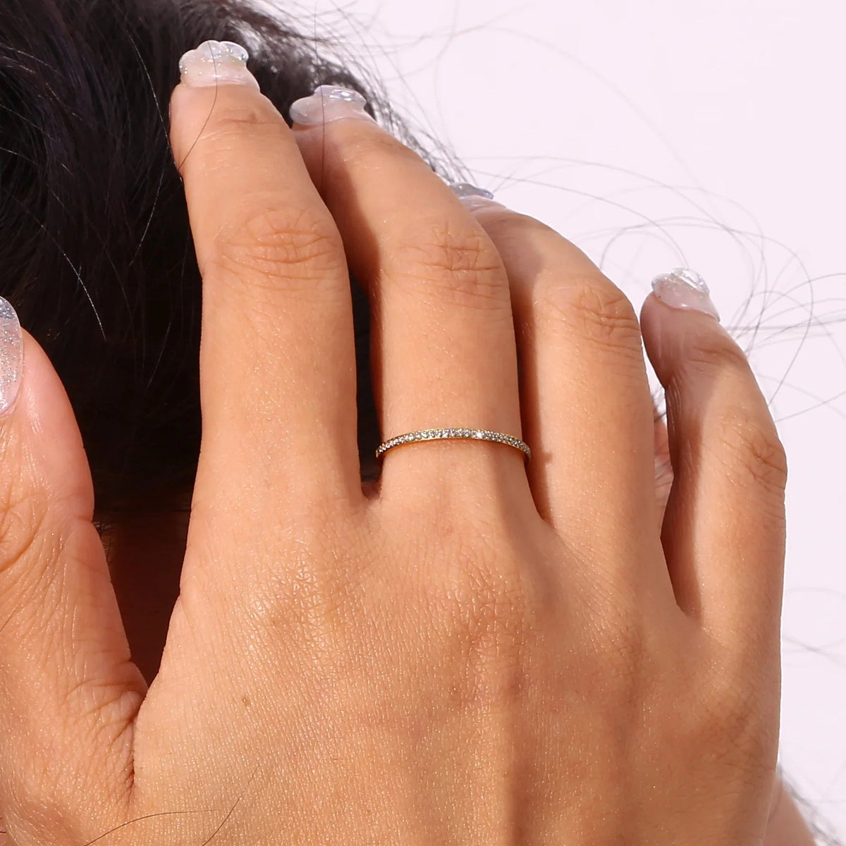 [AuraEcho]Zarra Paved Gold Ring