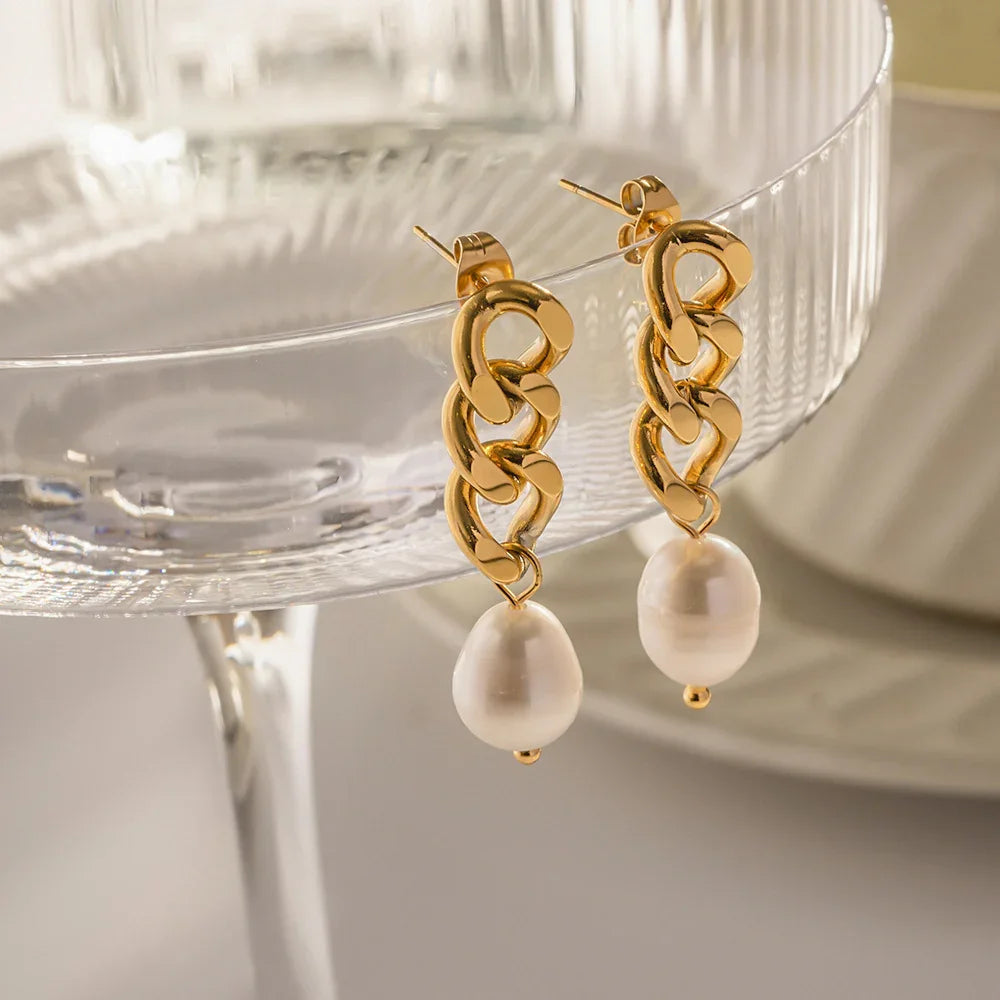 [AuraEcho]Lumina Pearl Earrings