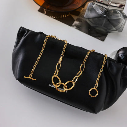 [AuraEcho]Renelle Gold Chain Necklace