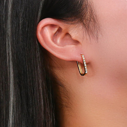 [AuraEcho]Maya Gold Hoop Earrings