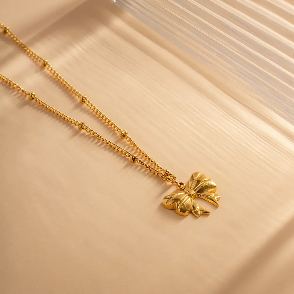 [AuraEcho]June Bow Necklace