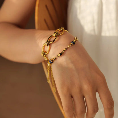 [AuraEcho]Quintessa Layered Chain Pearl Bracelet