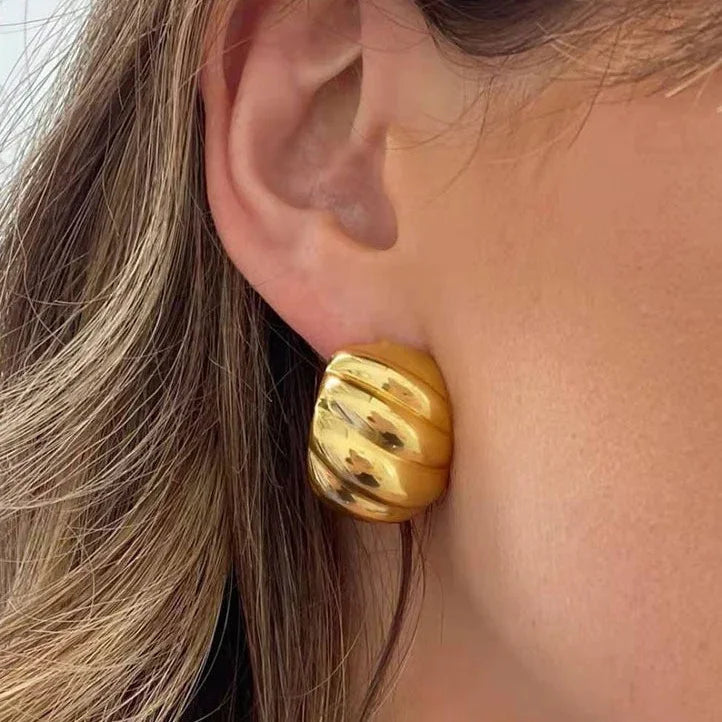 [AuraEcho]Kelsey Gold Earrings