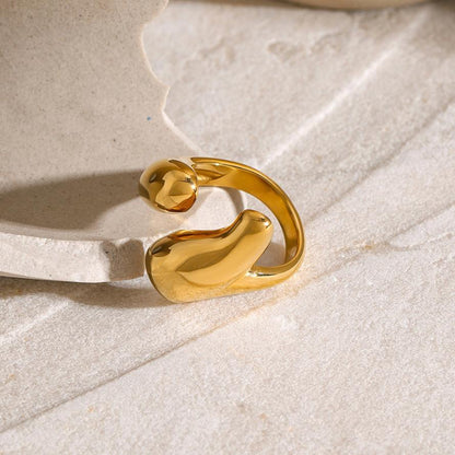 [AuraEcho]Abstract Gold Ring
