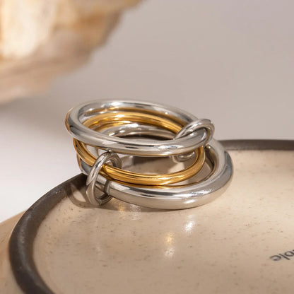 [AuraEcho]Canaria Stacked Ring