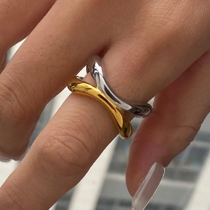 [AuraEcho]Deanna Gold Intertwined Ring