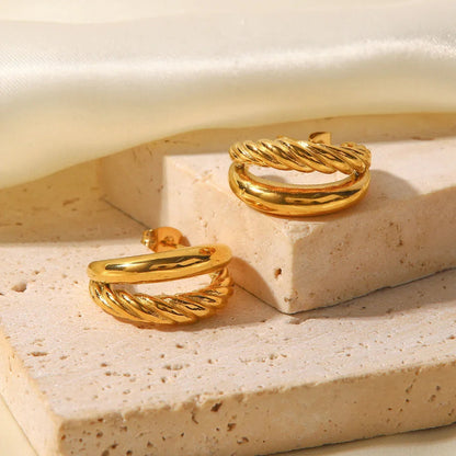 [AuraEcho]Cecilia Layered Earrings