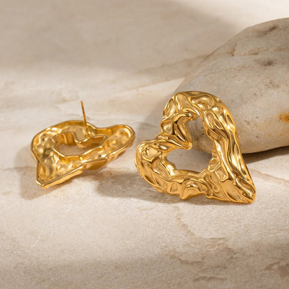 [AuraEcho]Helene Heart Earrings