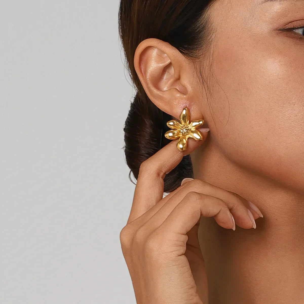 [AuraEcho]Cadence Gold Earrings