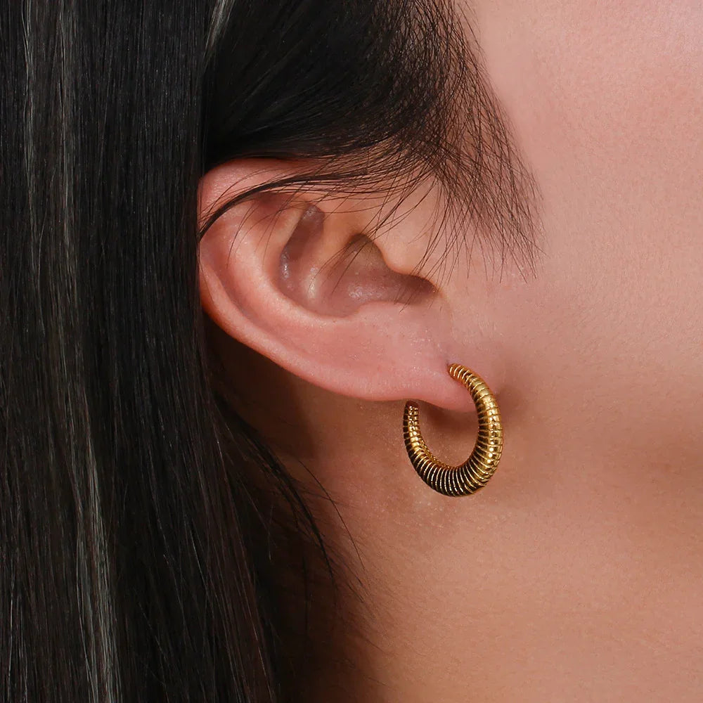 [AuraEcho]Bailey Hoop Earrings
