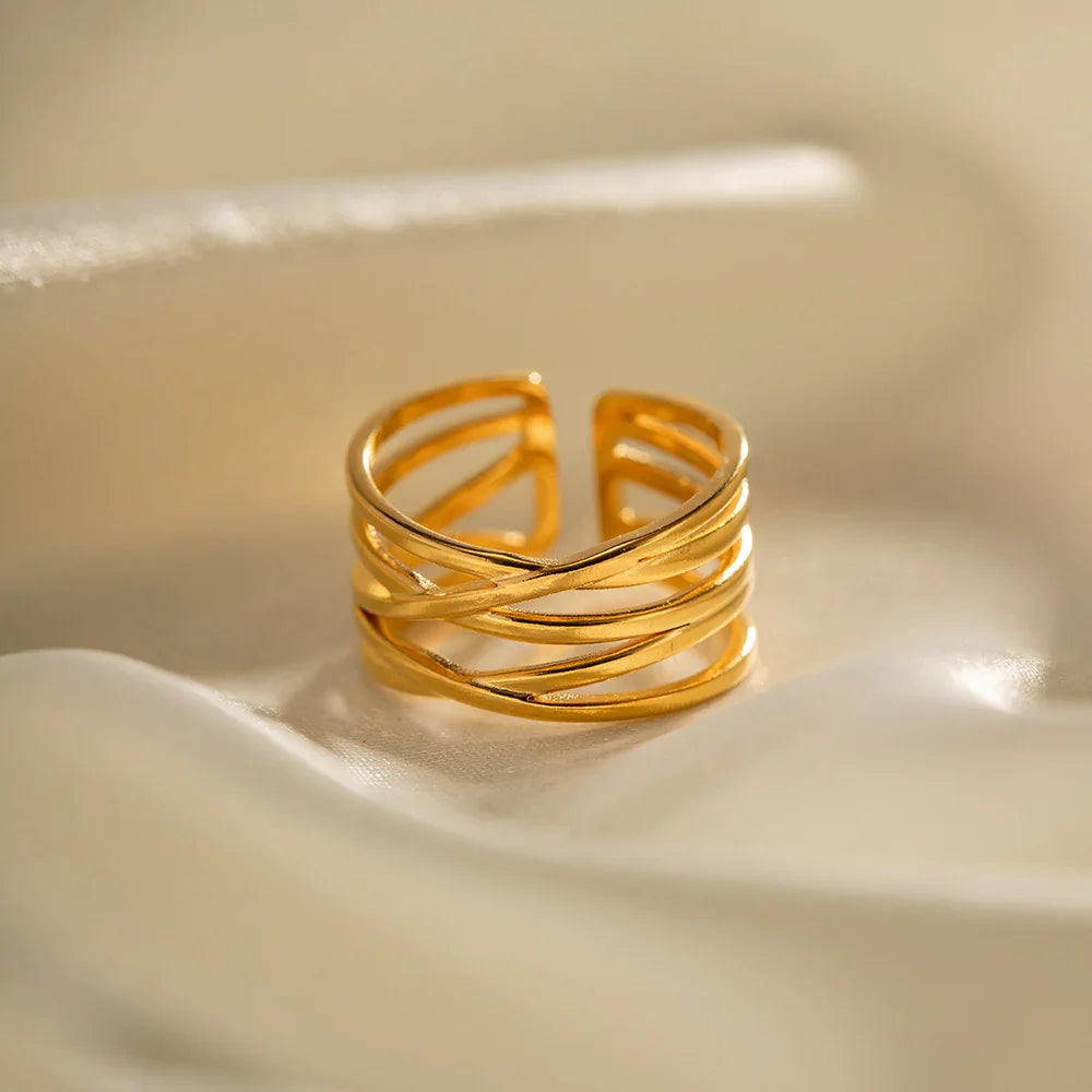 [AuraEcho]River Gold Ring