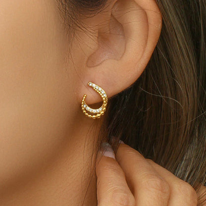 [AuraEcho]Nola Gold Earrings