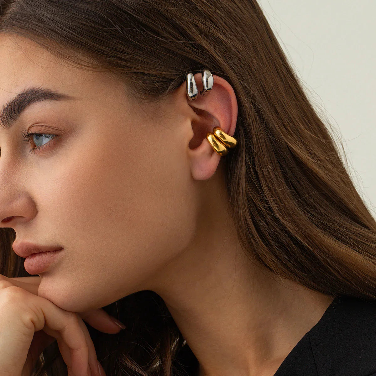 [AuraEcho]Fabienne Gold Ear Cuffs