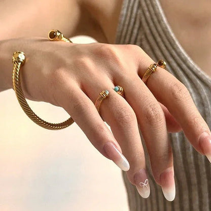 [AuraEcho]Thea Gold Bracelet