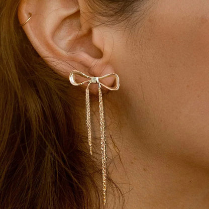 [AuraEcho]Yvette Bow Earrings