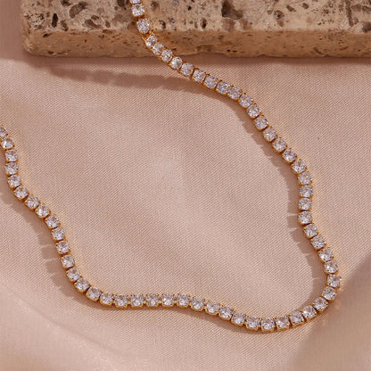 [AuraEcho]Isolde Diamond Tennis Necklace