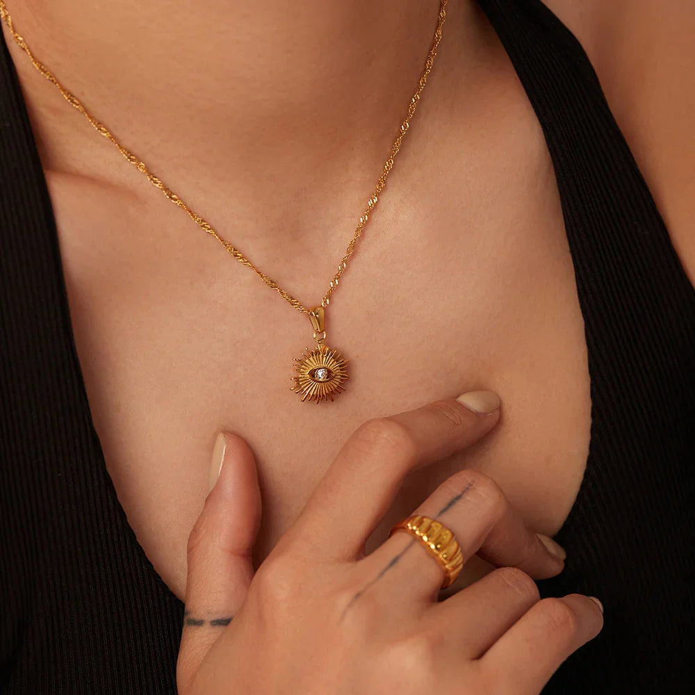 [AuraEcho]Solana Gold Necklace