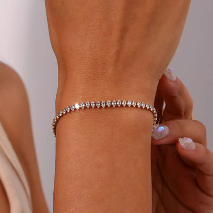 [AuraEcho]Wisteria Diamond Tennis Bracelet